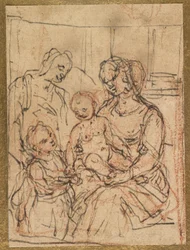 Madonna and Child with Saint Elizabeth and the Infant Saint John the Baptist, mid 16th century
